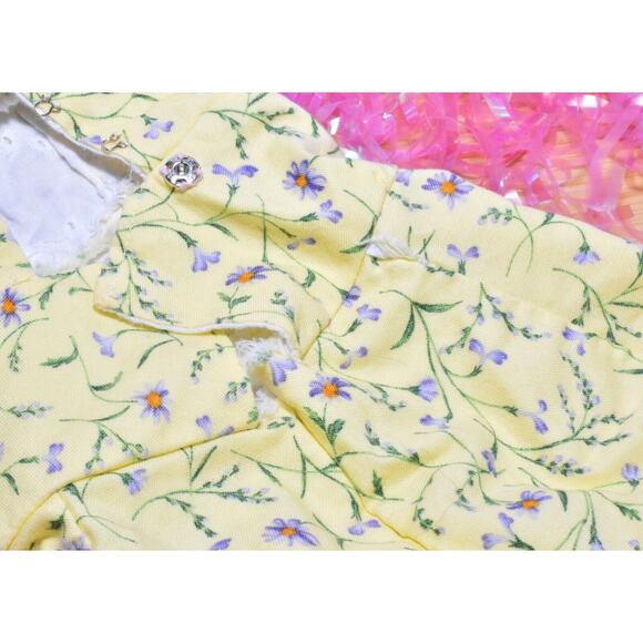 BJD 1/3 Volks Super Dollfie SD16 Girl Yellow Floral Dress Gown Hat Lot - Picture 8 of 9